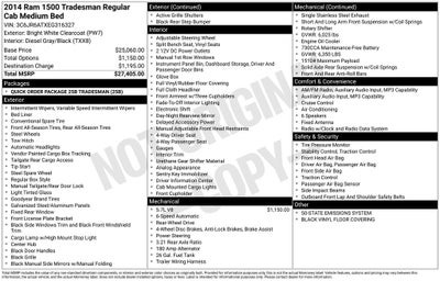 2014 RAM 1500 Tradesman