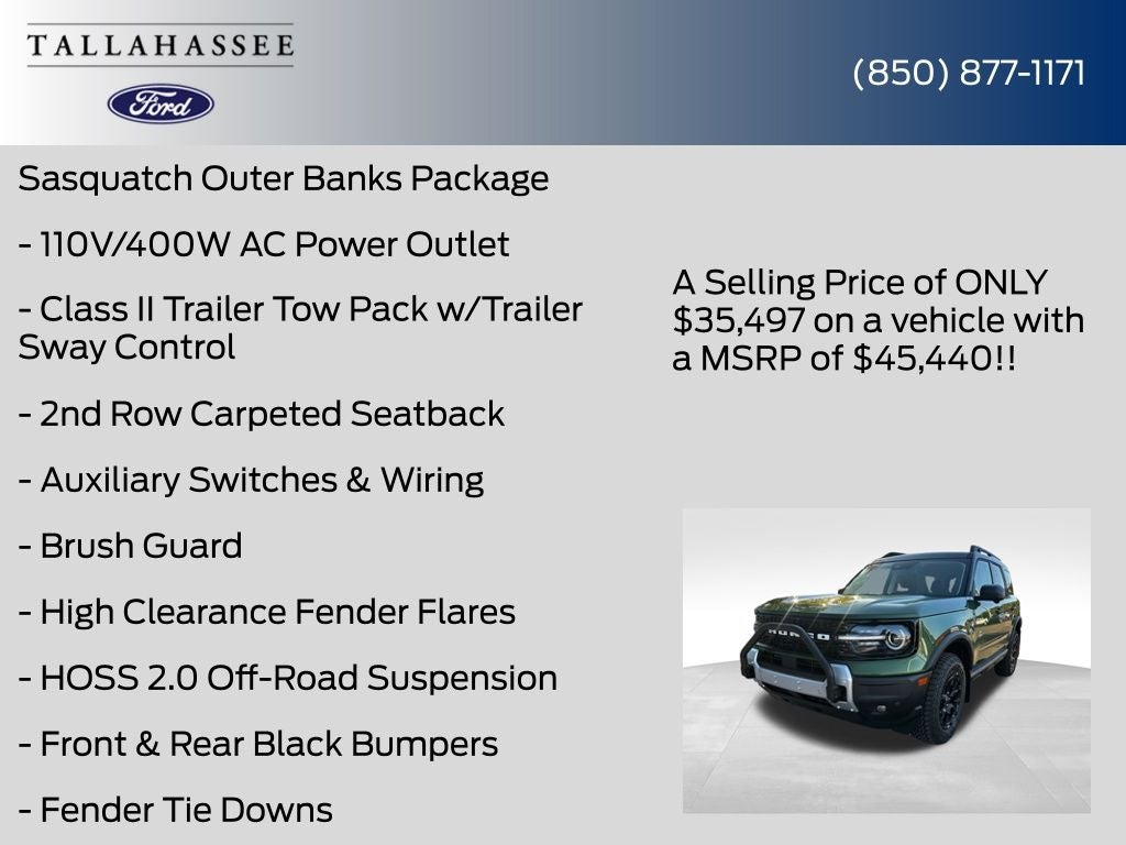 2025 Ford Bronco Sport Outer Banks