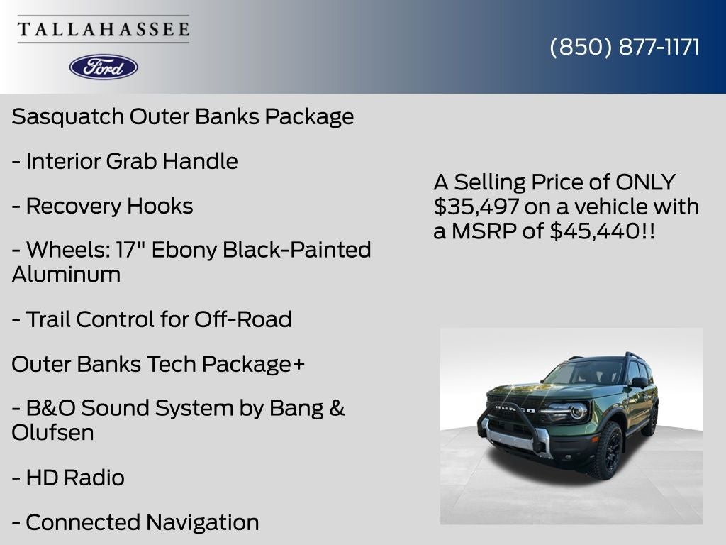 2025 Ford Bronco Sport Outer Banks