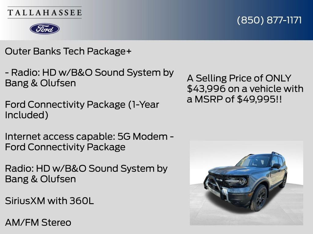 2026 Ford Bronco Sport Outer Banks