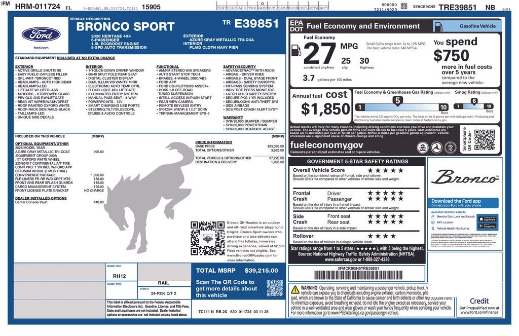 2026 Ford Bronco Sport Heritage