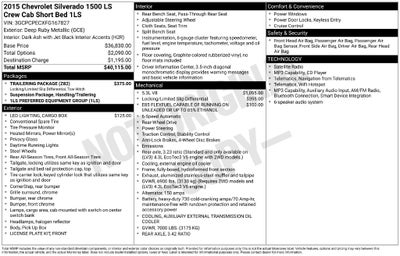2015 Chevrolet Silverado 1500 LS