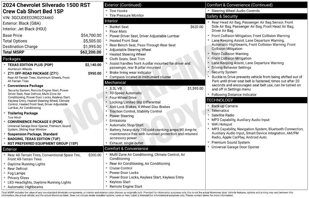 2024 Chevrolet Silverado 1500 RST