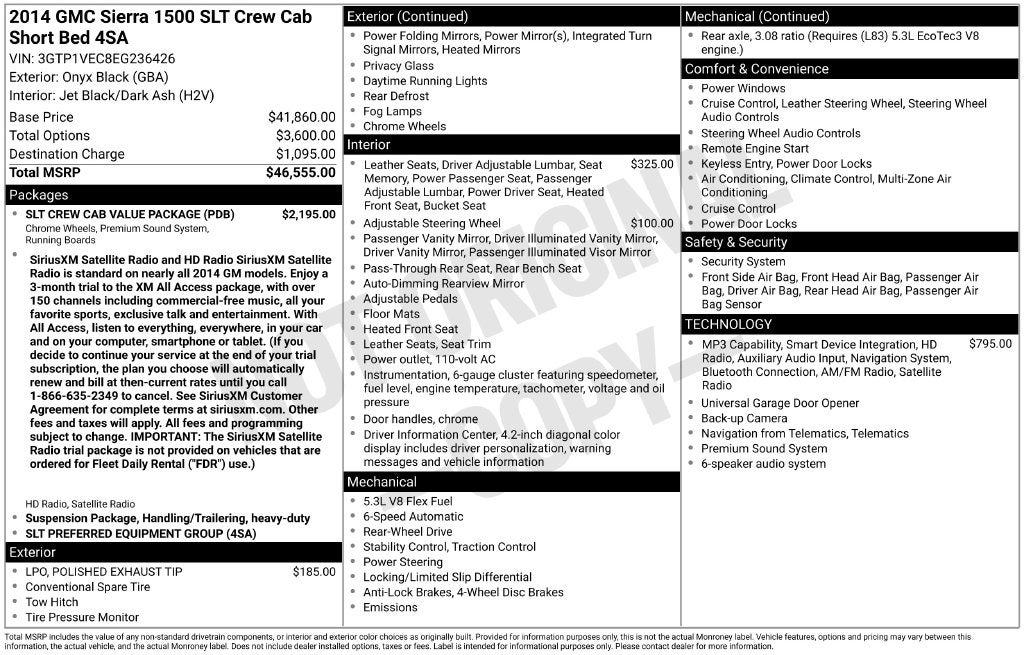 2014 GMC Sierra 1500 SLT