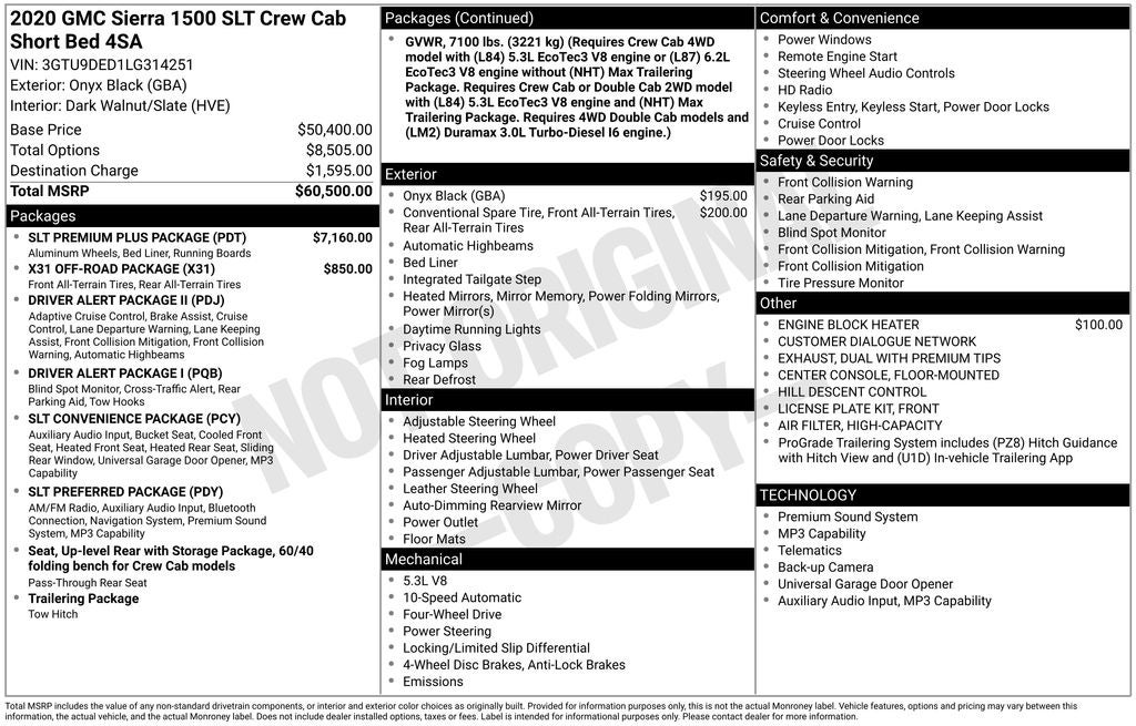 2020 GMC Sierra 1500 SLT