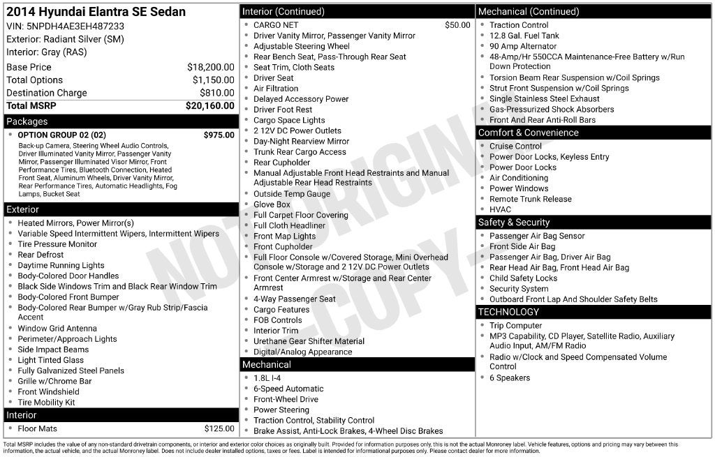2014 Hyundai Elantra SE