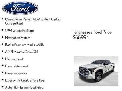 2025 Toyota Tundra Hybrid 1794 Edition