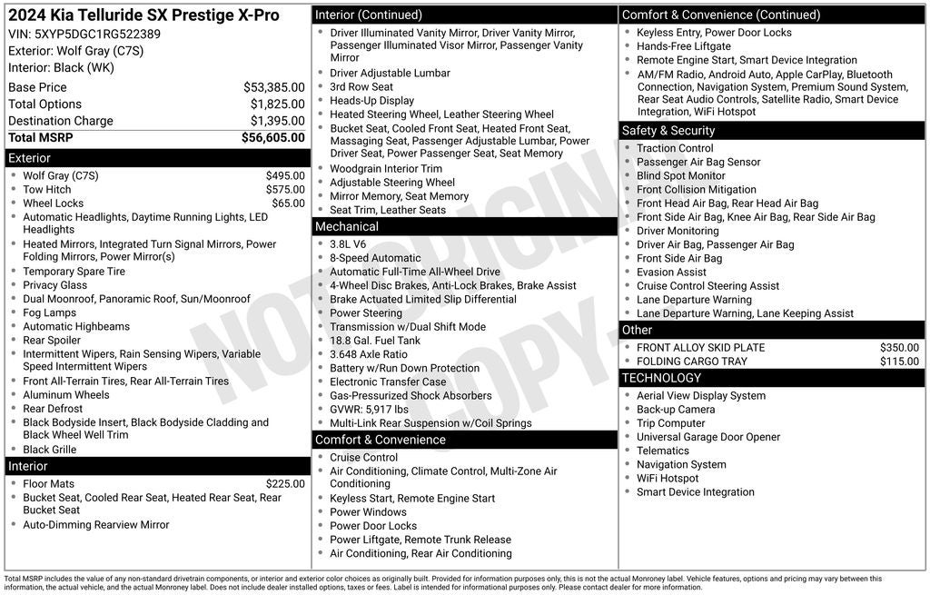 2024 Kia Telluride SX-Prestige X-Pro