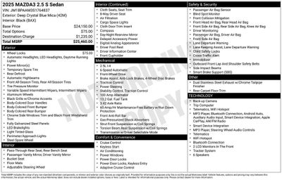2025 Mazda Mazda3 2.5 S