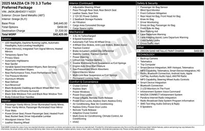 2025 Mazda Mazda CX-70 3.3 Turbo Preferred