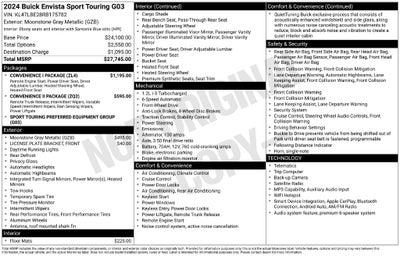 2024 Buick Envista Sport Touring