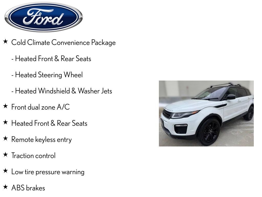 2018 Land Rover Range Rover Evoque SE Premium