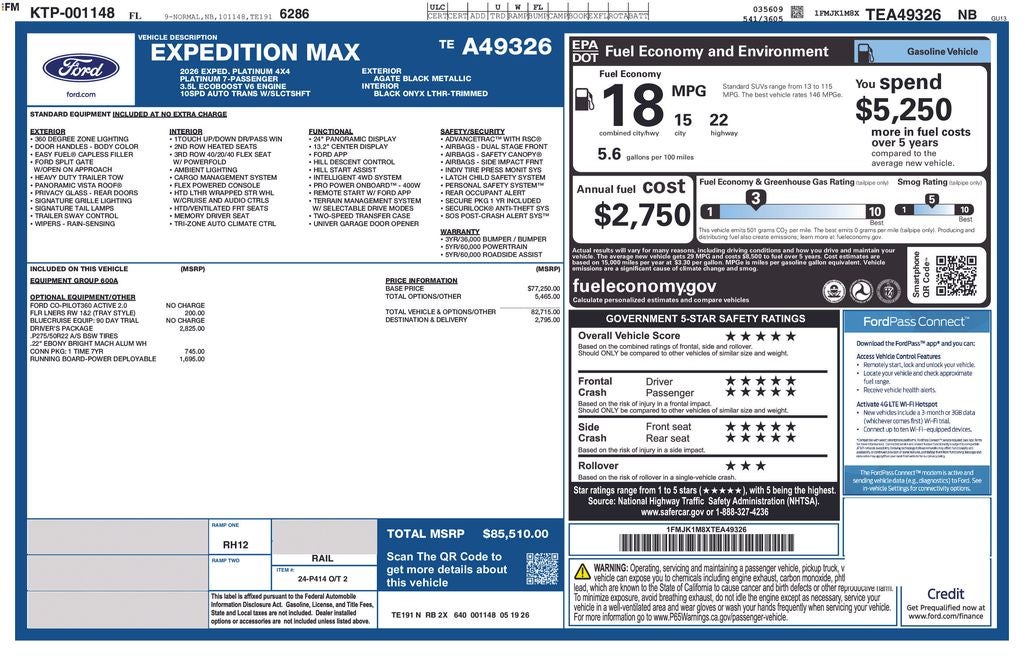 2026 Ford Expedition MAX Platinum®
